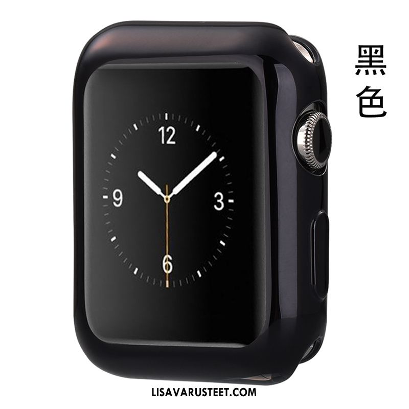Apple Watch Series 2 Kuoret Silikoni Kuori Suojaus Murtumaton Musta Halpa