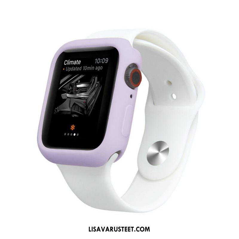 Apple Watch Series 4 Kuoret Kotelo Pehmeä Neste Silikoni Karamelli Violetti Kuori Verkossa