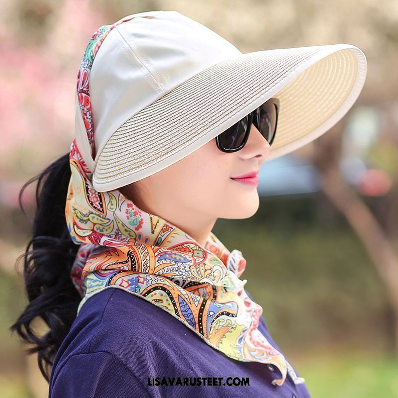 Hattu Naisten Aurinkohattu Ulkoilu Suuri Aurinkovoiteet Shade Verkossa