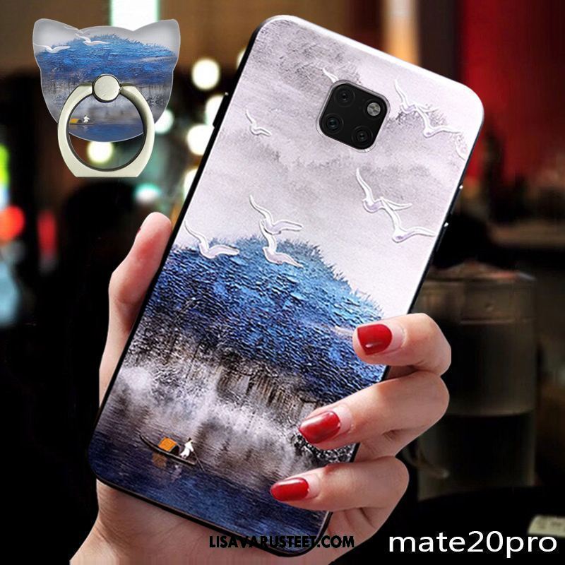 Huawei Mate 20 Pro Kuoret Ultra Pehmeä Neste Murtumaton Tide-brändi Sininen Halvat