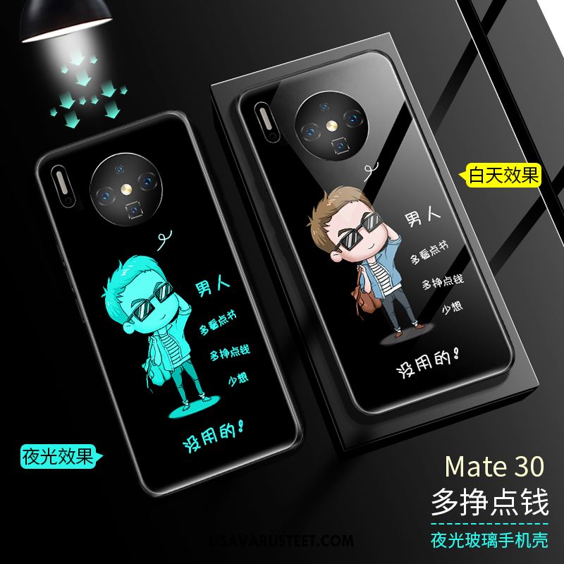 Huawei Mate 30 Kuoret Kirkas Kuori Puhelimen Lasi Musta Tarjous