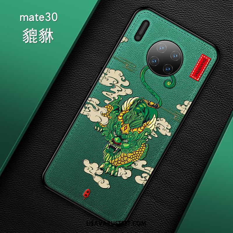 Huawei Mate 30 Kuoret Puhelimen Tide-brändi Nahka Luova Nosturi Kuori Verkossa