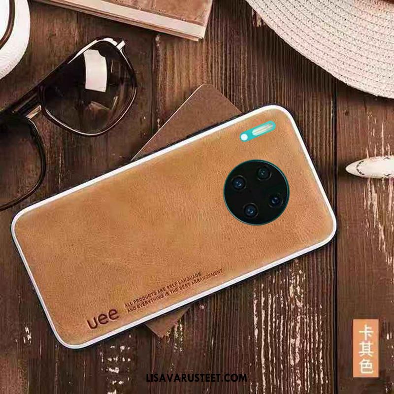 Huawei Mate 30 Pro Kuoret Aito Nahka Murtumaton Nahkakotelo Suojaus Kuori Halvat