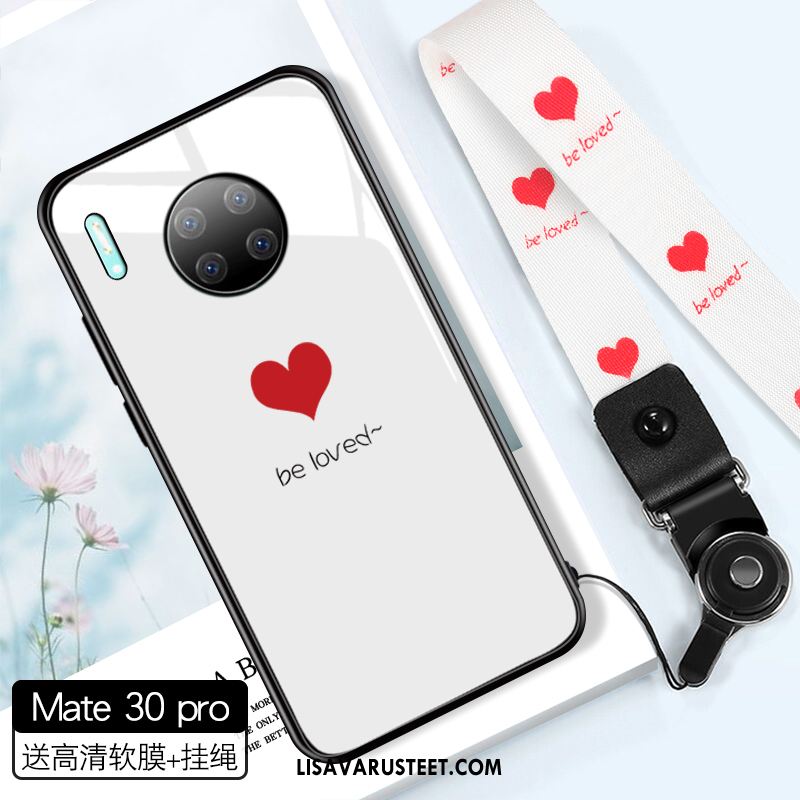Huawei Mate 30 Pro Kuoret Lasi Tide-brändi Ohut Ripustettavat Koristeet Rakkaus Verkossa