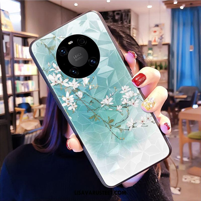 Huawei Mate 40 Kuoret Kiinalainen Tyyli Kova Kotelo Sininen Timantti Osta