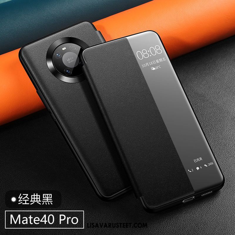 Huawei Mate 40 Pro Kuoret Kuori Puhelimen Nahkakotelo Suojaus Sininen Myynti