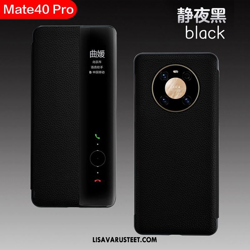 Huawei Mate 40 Pro Kuoret Liiketoiminta Puhelimen Nahka Nahkakotelo Ylellisyys Halvat