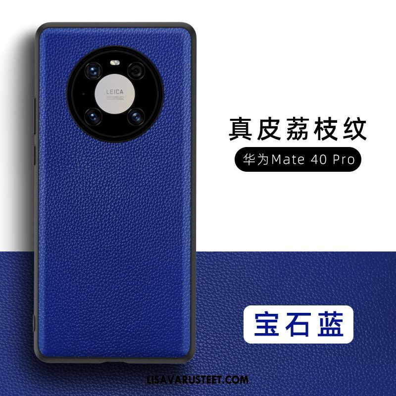 Huawei Mate 40 Pro Kuoret Nahkakotelo Ohut Musta All Inclusive Murtumaton Halvat