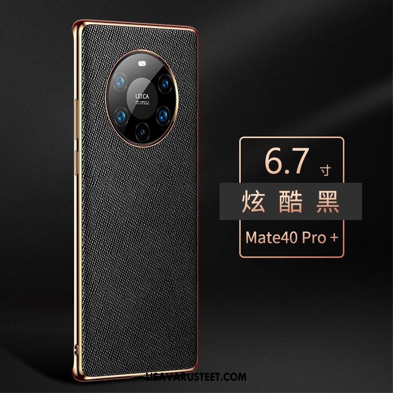 Huawei Mate 40 Pro+ Kuoret Puhelimen Ylellisyys Aito Nahka Suojaus Murtumaton Kauppa