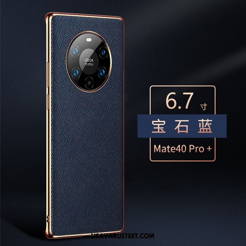 Huawei Mate 40 Pro+ Kuoret Puhelimen Ylellisyys Aito Nahka Suojaus Murtumaton Kauppa