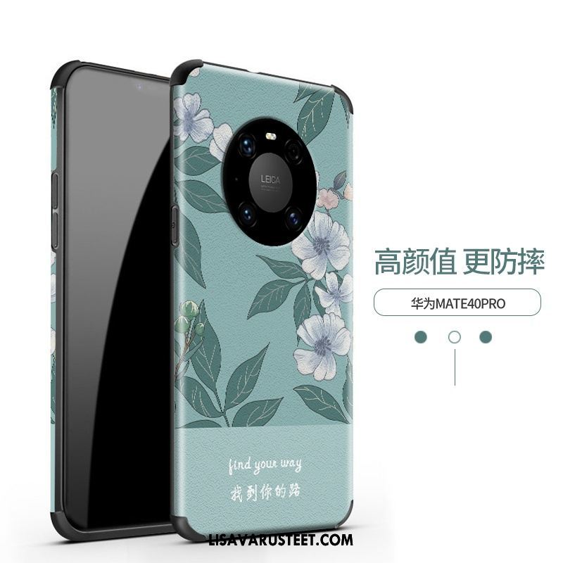 Huawei Mate 40 Pro Kuoret Suojaus Violetti Vuosikerta Pesty Suede Ohut Halpa