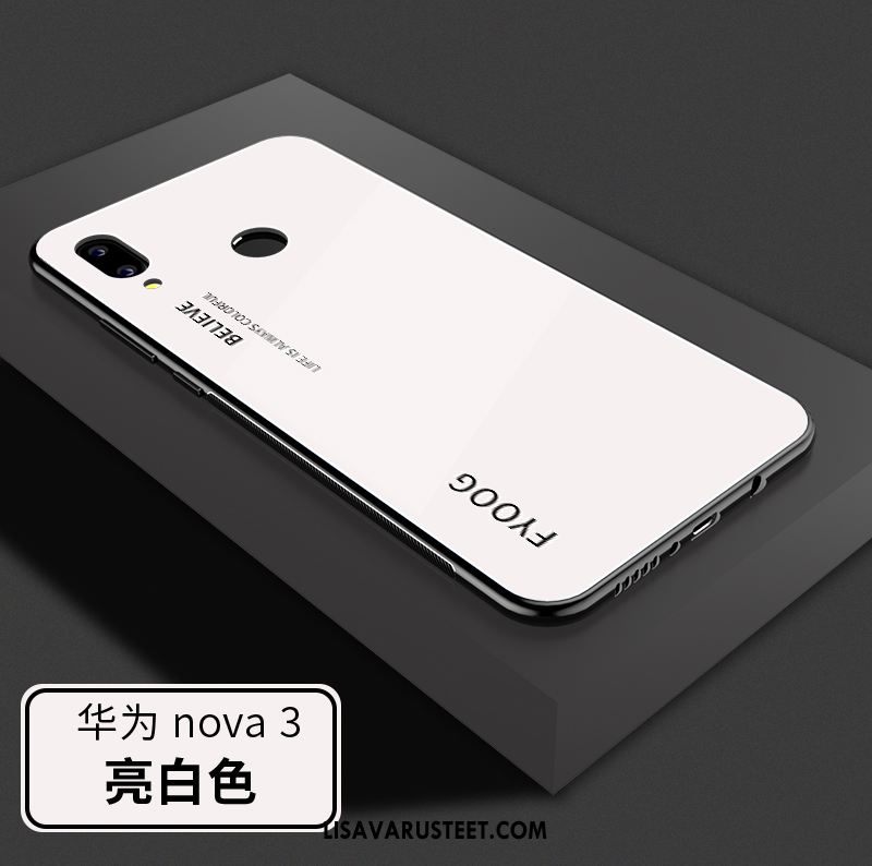 Huawei Nova 3 Kuoret Kova Silikoni Luova Lasi Murtumaton Alennus