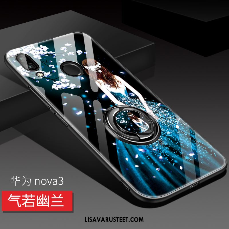 Huawei Nova 3 Kuoret Tila Silikoni Puhelimen Lasi Net Red Kuori Halvat