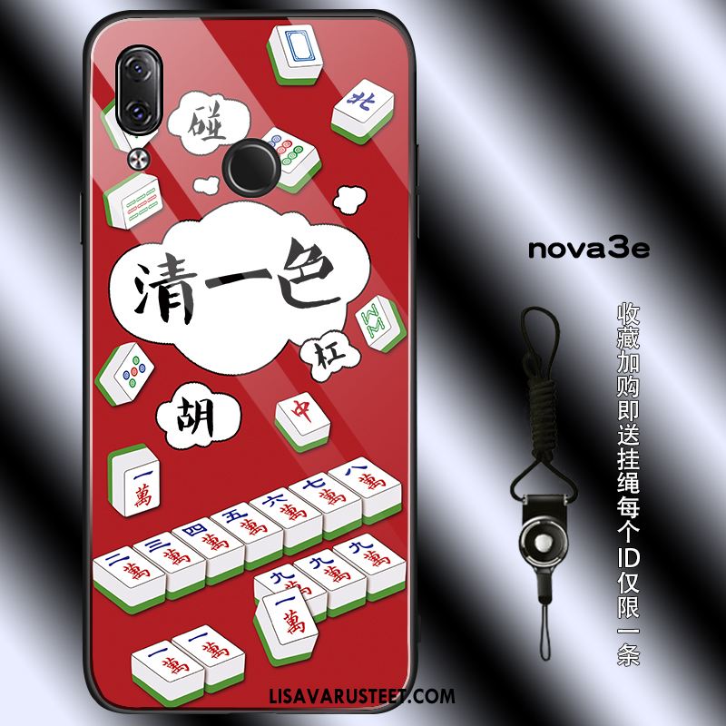 Huawei Nova 3e Kuoret Lasi Puhelimen Rikkaus Punainen Rakastunut Halvat