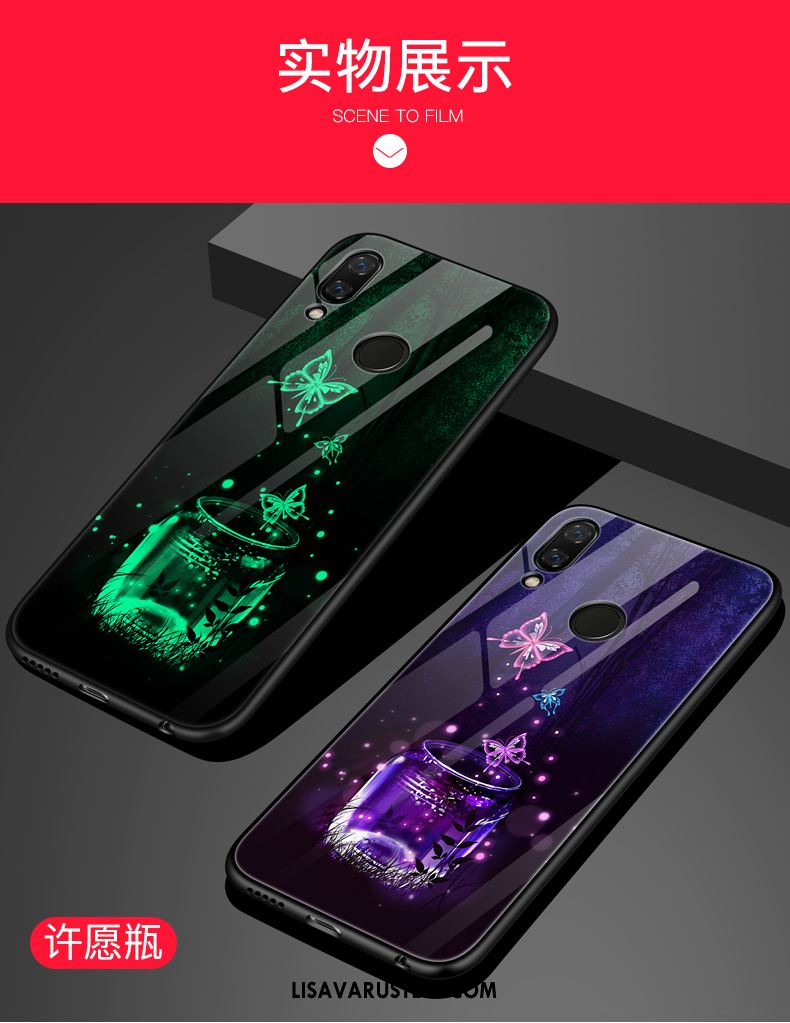 Huawei Nova 3e Kuoret Silikoni Tide-brändi Violetti All Inclusive Peili Halpa