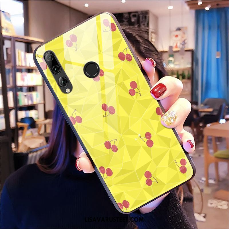 Huawei P Smart+ 2019 Kuoret Kuori Puhelimen Silikoni Keltainen Kukkakuvio Halvat