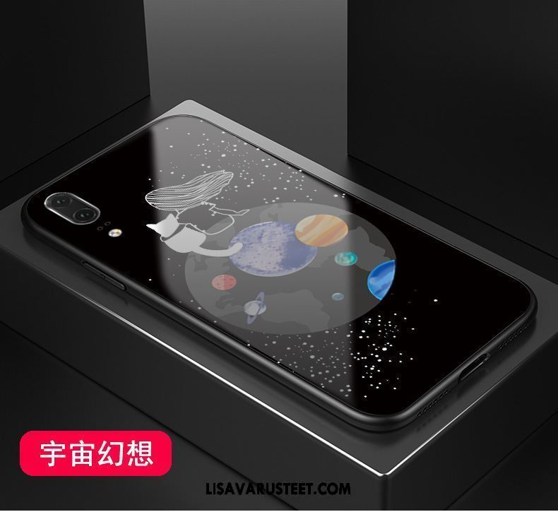 Huawei P20 Kuoret Persoonallisuus Murtumaton Musta Kova Kuori Verkossa