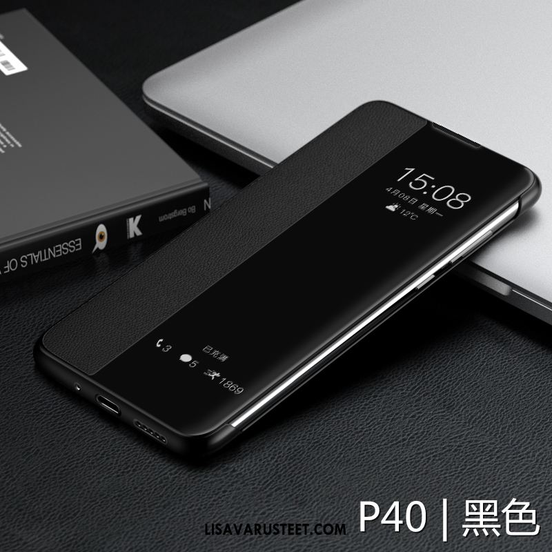 Huawei P40 Kuoret Murtumaton Sininen All Inclusive Kotelo Nahkakotelo Myynti