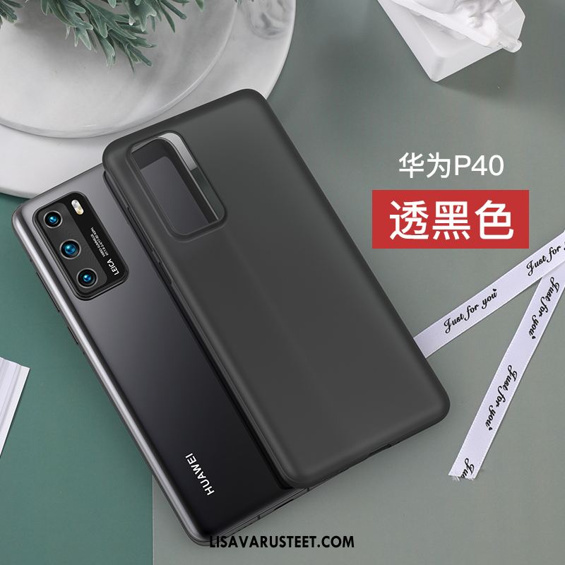 Huawei P40 Kuoret Säteilevä Ultra Kova Läpinäkyvä Pesty Suede Osta