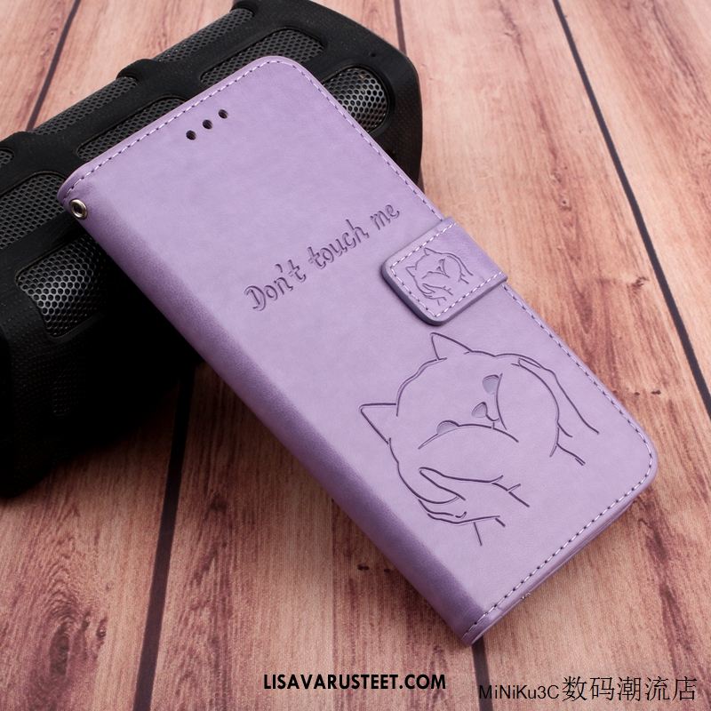 Huawei P40 Lite Kuoret Violetti Kuori All Inclusive Nahkakotelo Ihana Osta