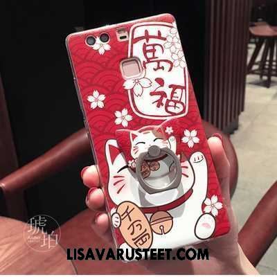 Huawei P9 Kuoret Punainen Kuori Rikkaus Silikoni Kotelo Osta