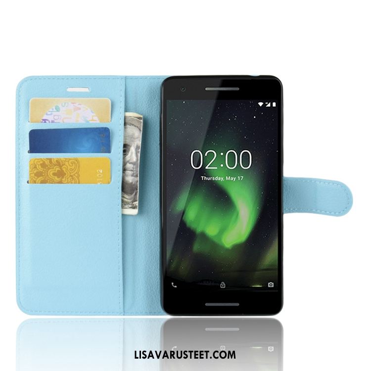 Nokia 2.1 Kuoret Salkku Sininen Puhelimen Kukkakuvio Litsi Verkossa