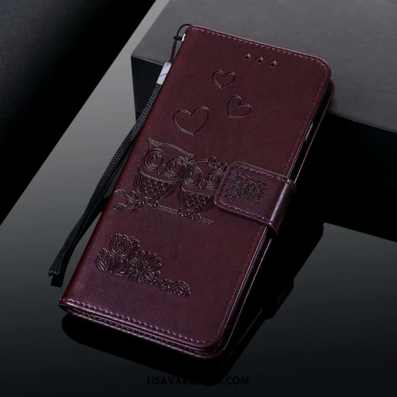 Redmi Note 6 Pro Kuoret Puhelimen Kuori Murtumaton Nahkakotelo Punainen Halpa
