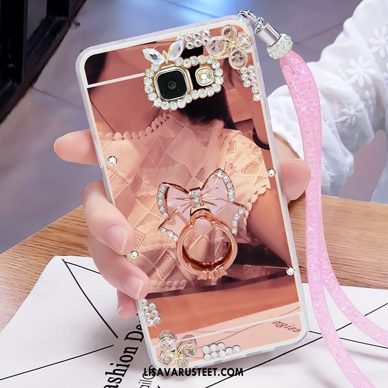 Samsung Galaxy A5 2017 Kuoret Pinkki Kuori Tähti Kulta Kotelo Halpa