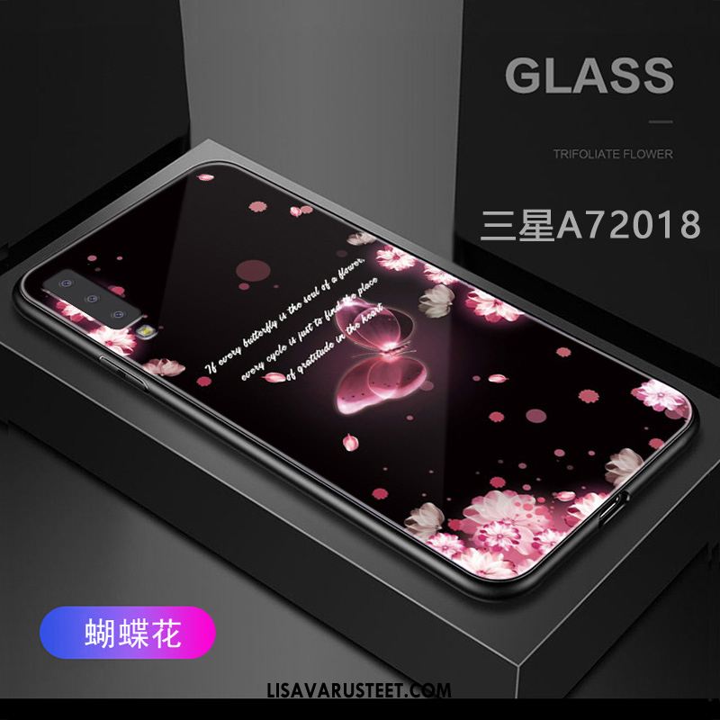 Samsung Galaxy A7 2018 Kuoret All Inclusive Trendi Kuori Suojaus Violetti Halpa