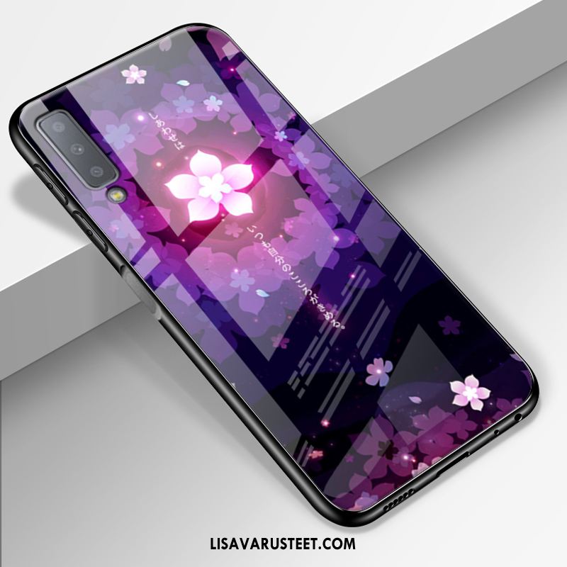 Samsung Galaxy A7 2018 Kuoret Lasi Violetti All Inclusive Peili Suojaus Kuori Osta