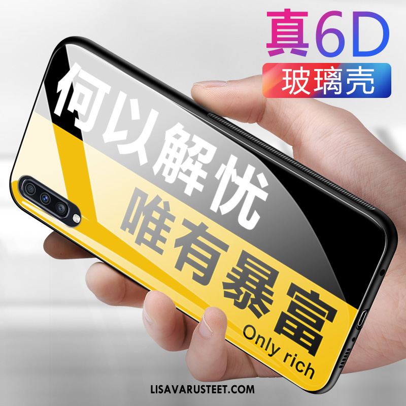Samsung Galaxy A70 Kuoret Silikoni Peili Keltainen Suojaus Tähti Myynti