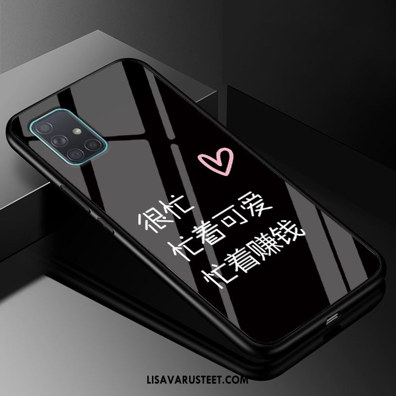 Samsung Galaxy A71 Kuoret Murtumaton Musta Persoonallisuus Puhelimen Lasi Kuori Verkossa