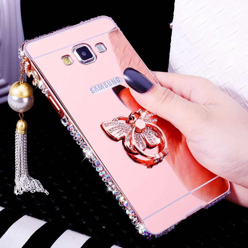 Samsung Galaxy A8 Kuoret Pinkki Ylellisyys Trendi Puhelimen Strassi Kuori Alennus