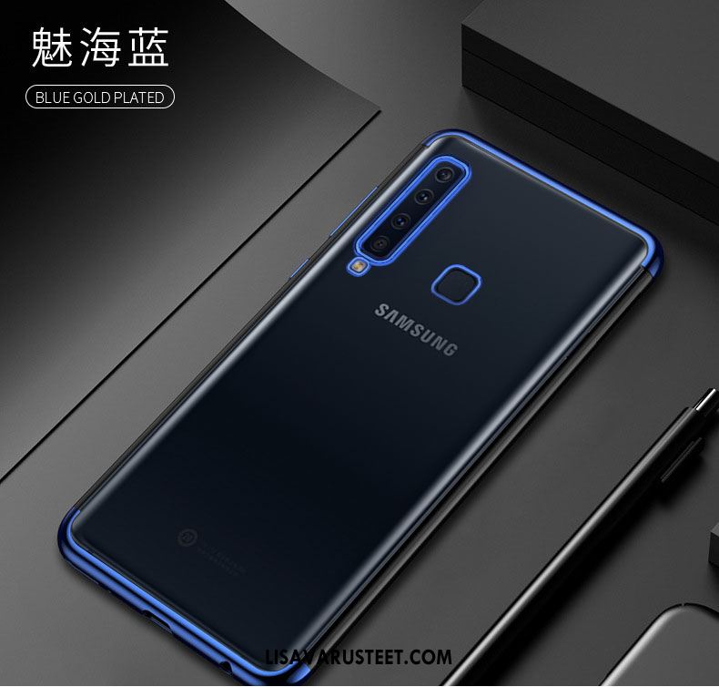 Samsung Galaxy A9 2018 Kuoret Murtumaton Kotelo Sininen Suuntaus Suojaus Halpa