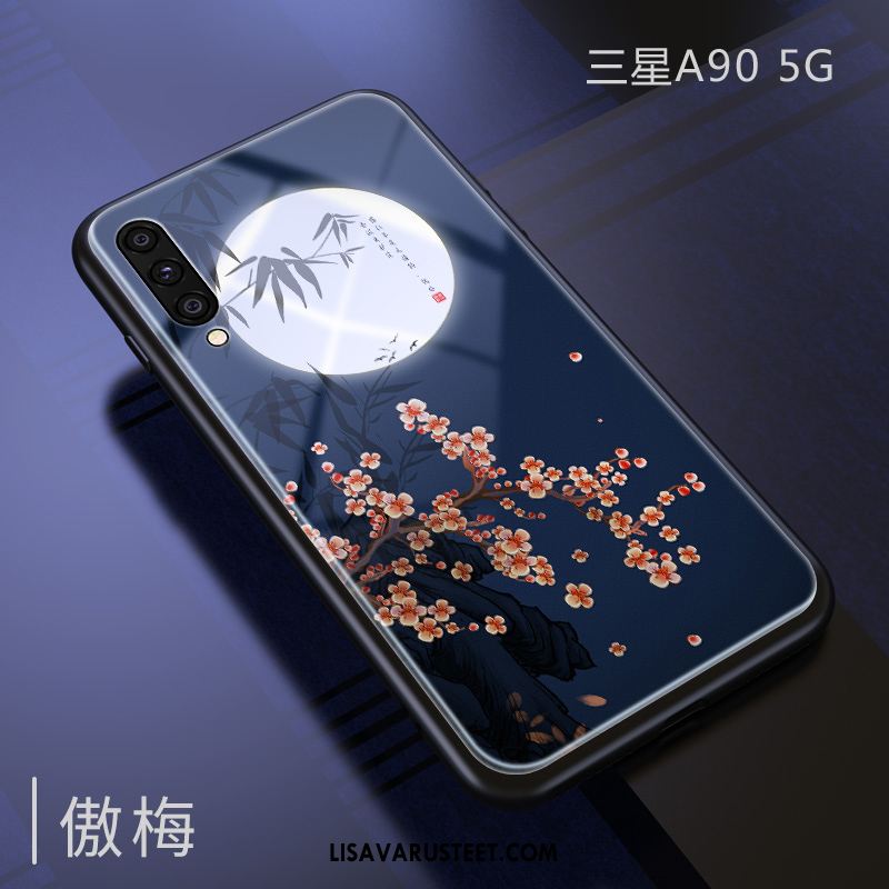 Samsung Galaxy A90 5g Kuoret Puhelimen Kiinalainen Tyyli Tuuli Tähti Tuki Verkossa
