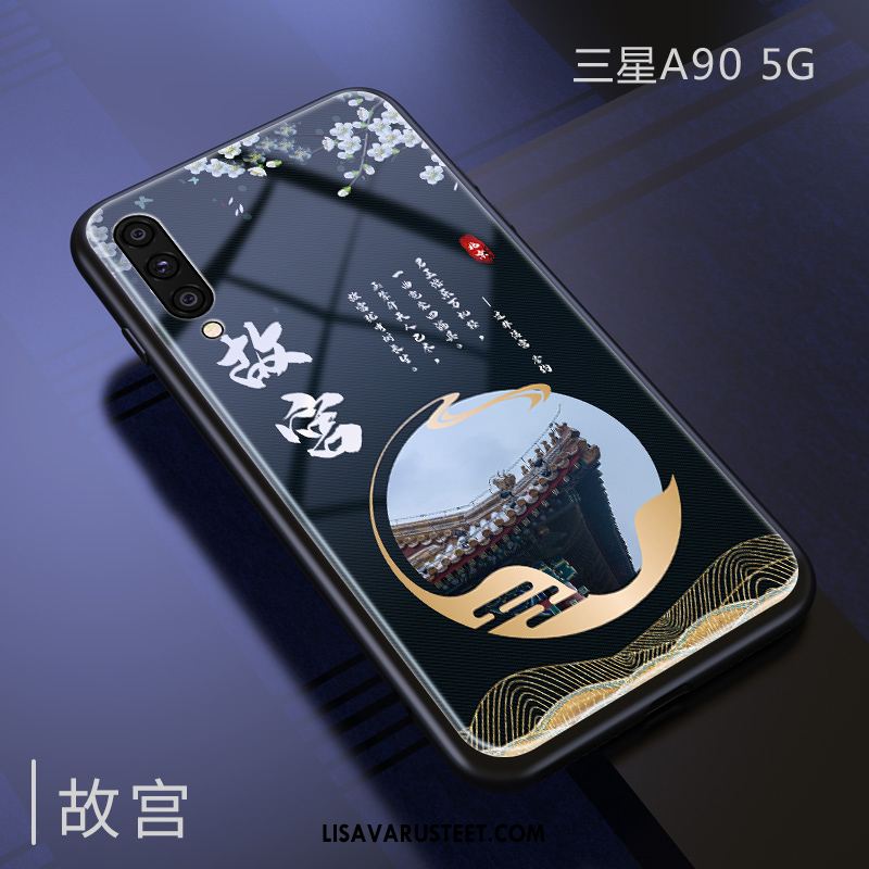 Samsung Galaxy A90 5g Kuoret Puhelimen Kiinalainen Tyyli Tuuli Tähti Tuki Verkossa