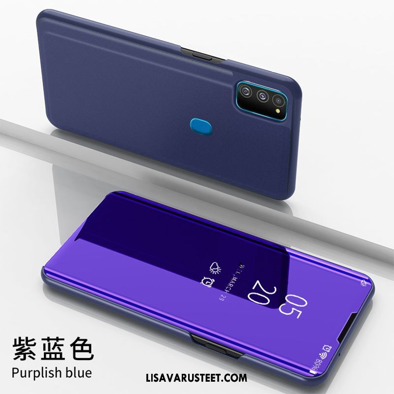Samsung Galaxy M30s Kuoret Nahkakotelo Tähti Violetti Kuori Puhelimen Myynti