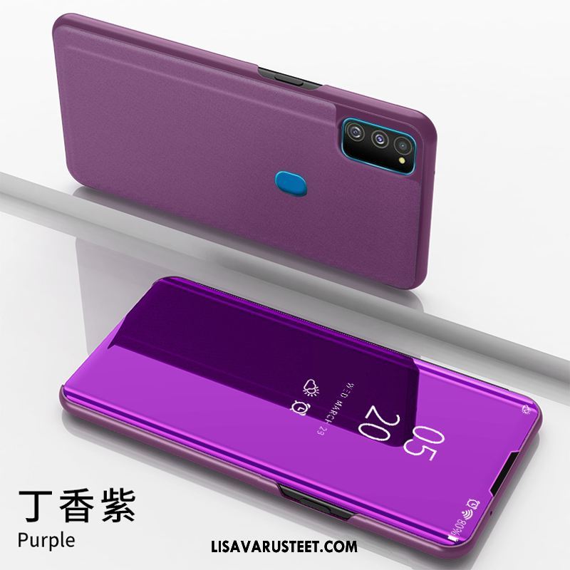 Samsung Galaxy M30s Kuoret Nahkakotelo Tähti Violetti Kuori Puhelimen Myynti