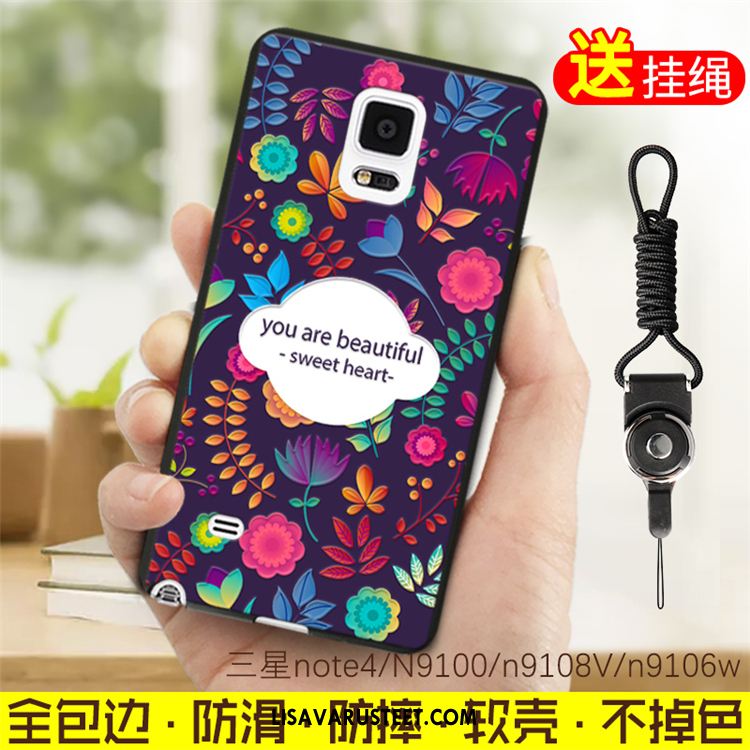 Samsung Galaxy Note 4 Kuoret Kotelo Pesty Suede Puhelimen Silikoni Monivärinen Kuori Kauppa