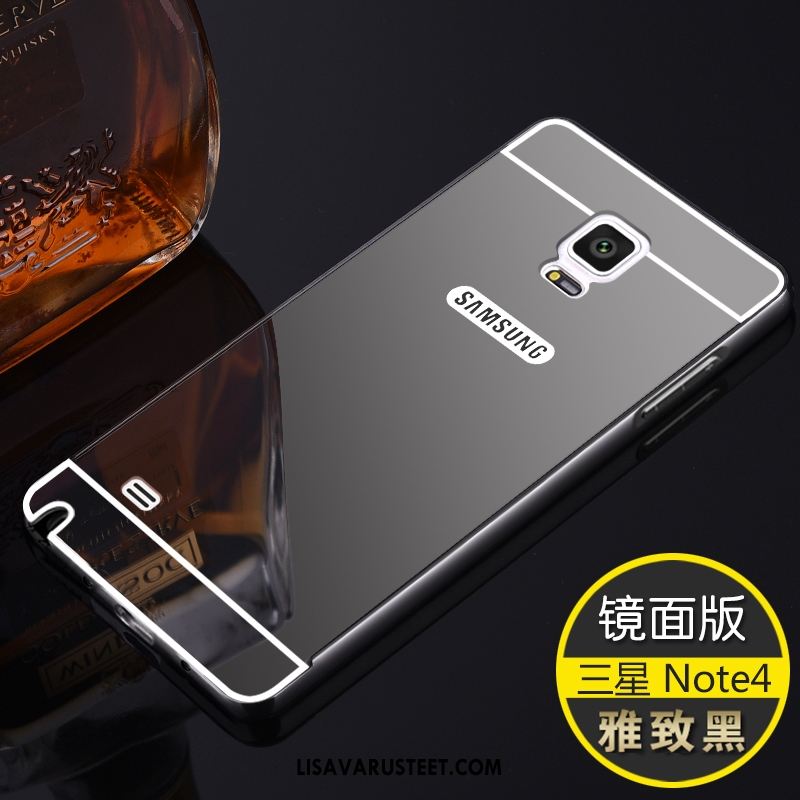 Samsung Galaxy Note 4 Kuoret Kova Kehys Pinkki Takakansi Kulta Kuori Halvat