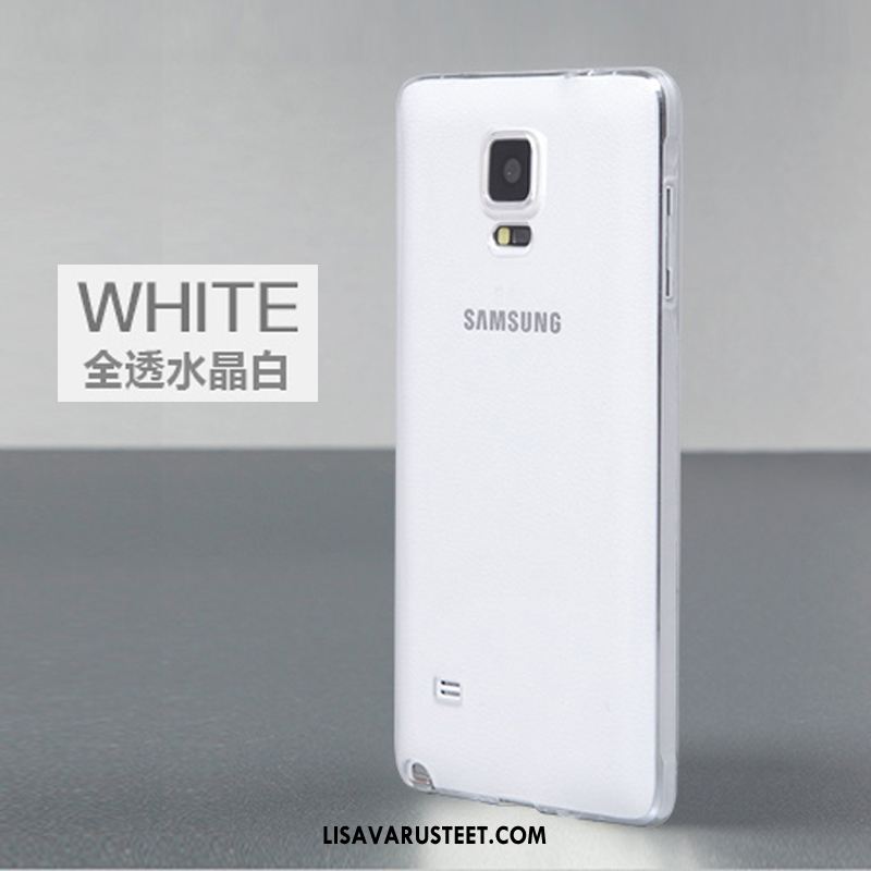 Samsung Galaxy Note 4 Kuoret Pehmeä Neste Läpinäkyvä Suojaus Silikoni Kulta Myynti