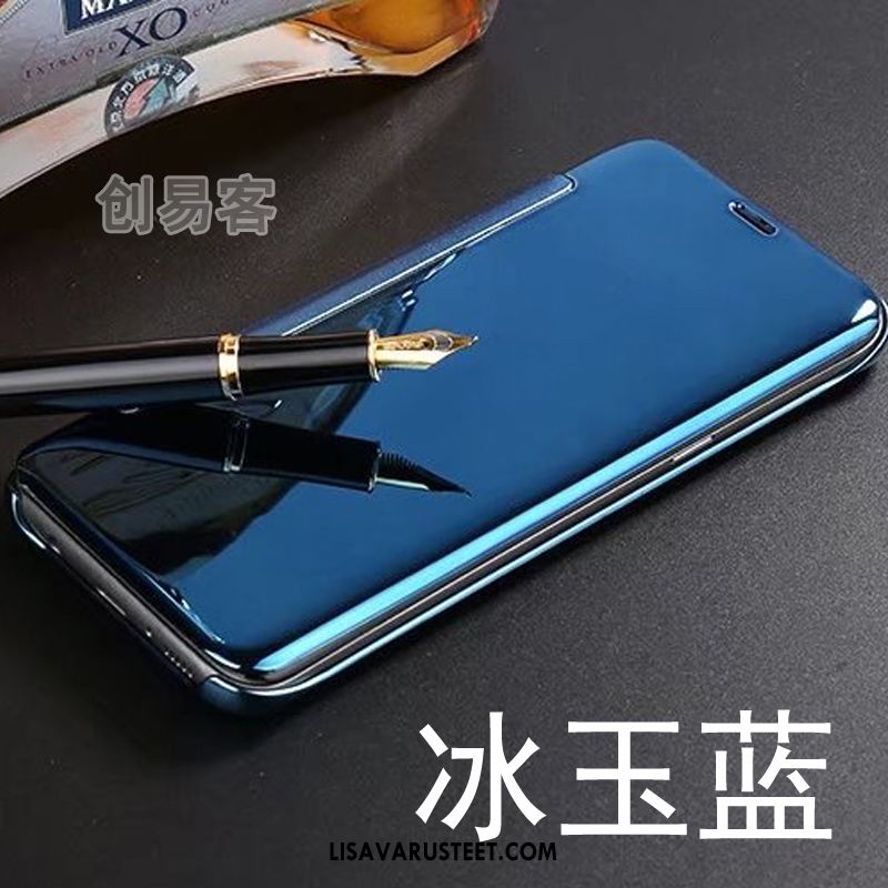Samsung Galaxy Note 4 Kuoret Tähti Nahkakotelo Sininen Puhelimen Kuori Tarjous