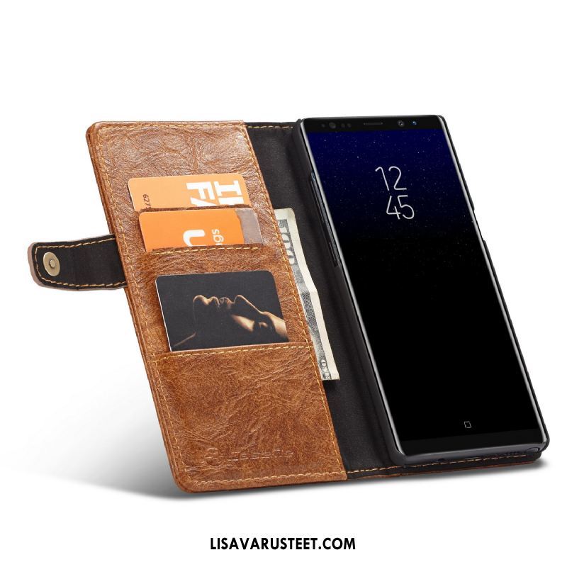 Samsung Galaxy Note 8 Kuoret Puhelimen Kuori Nahkakotelo Kortti Suojaus Halvat