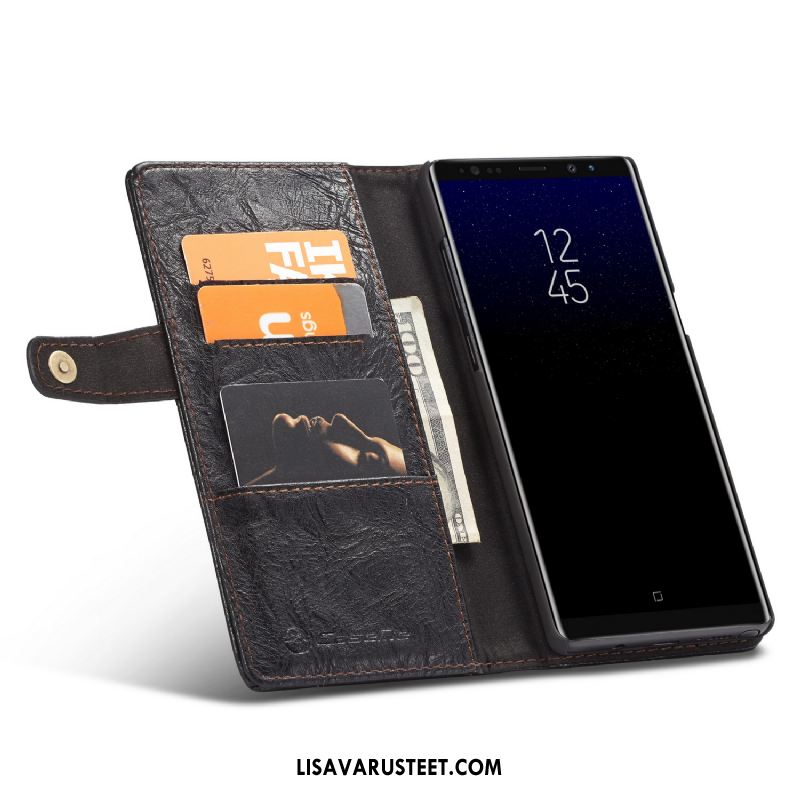 Samsung Galaxy Note 8 Kuoret Suojaus Nahkakotelo Tähti Kuori Kortti Osta