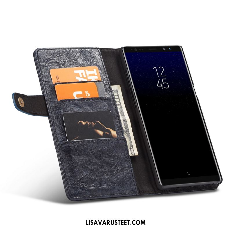 Samsung Galaxy Note 8 Kuoret Suojaus Nahkakotelo Tähti Kuori Kortti Osta