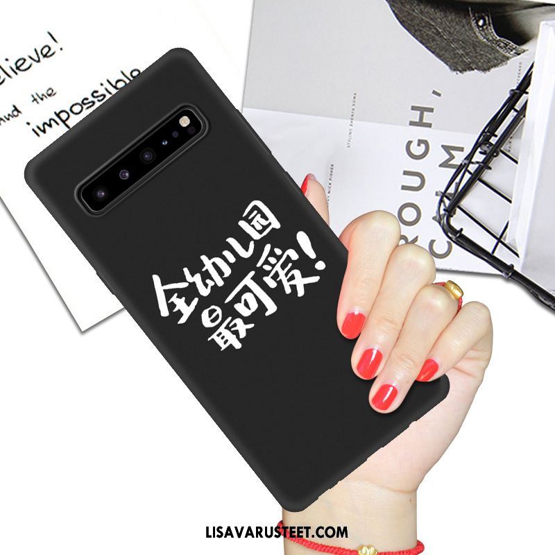 Samsung Galaxy S10 5g Kuoret Musta Sarjakuva Kuori Suojaus Puhelimen Halvat