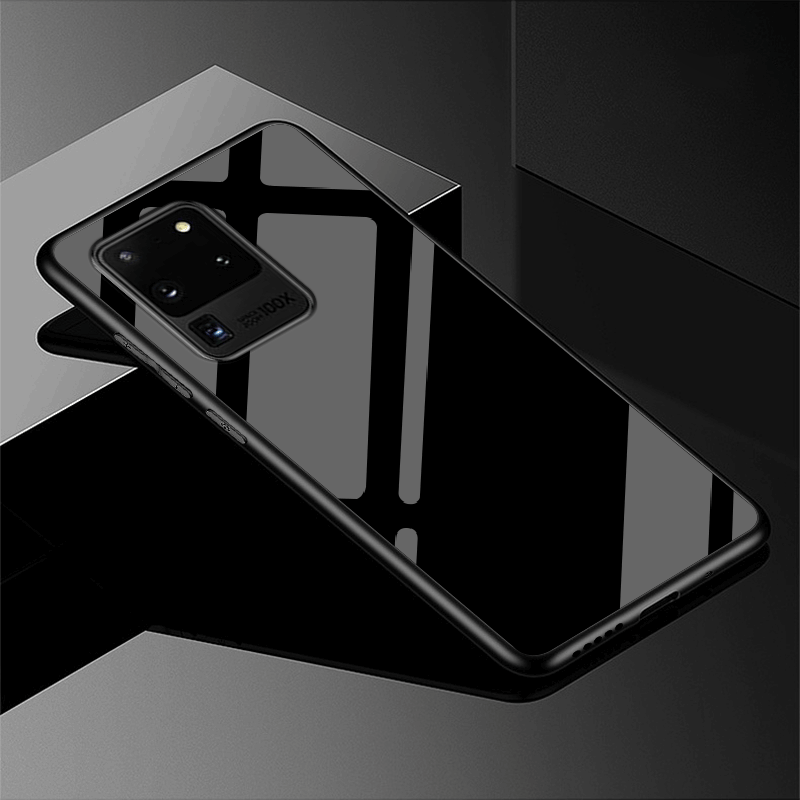 Samsung Galaxy S20 Ultra Kuoret Silikoni Yksinkertainen Musta Tähti Kuori Myynti