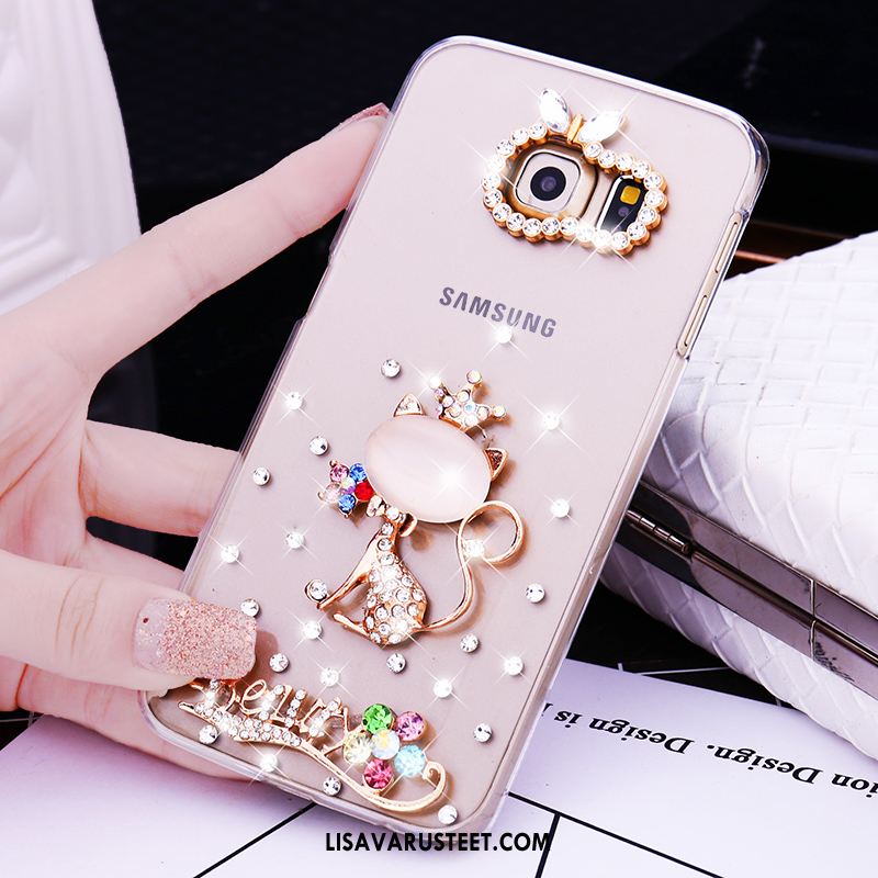 Samsung Galaxy S6 Edge Kuoret Kova Strassi Kotelo Puhelimen Kulta Verkossa