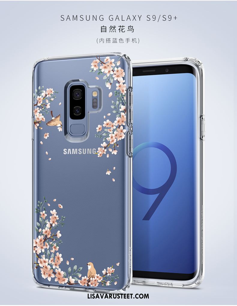 Samsung Galaxy S9+ Kuoret Puhelimen Läpinäkyvä Sininen Murtumaton Luova Halpa