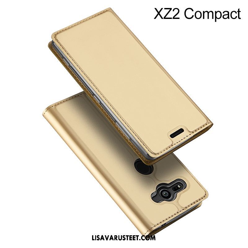 Sony Xperia Xz2 Compact Kuoret Kortti Suojaus Hemming Tummansininen Kuori Halpa